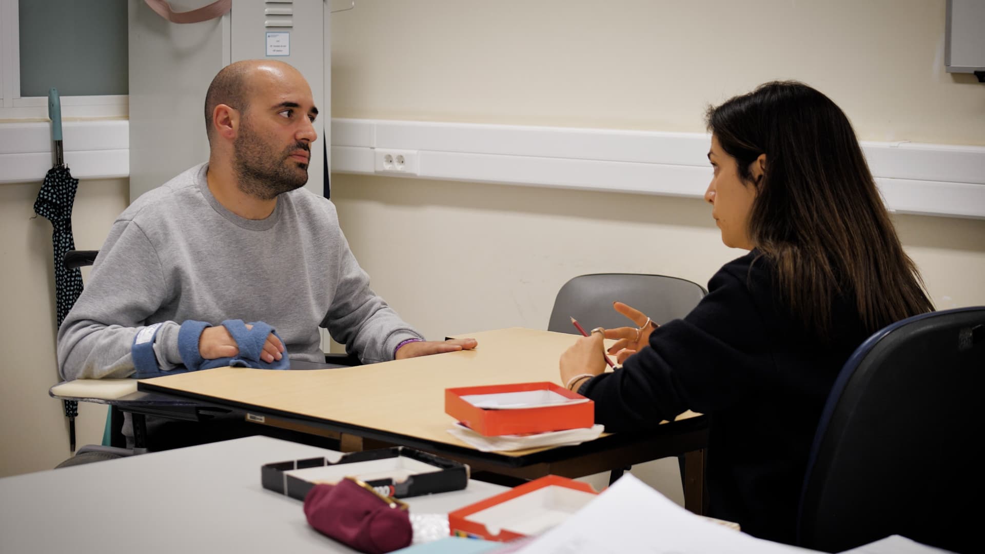 Tiago em consulta pós AVC