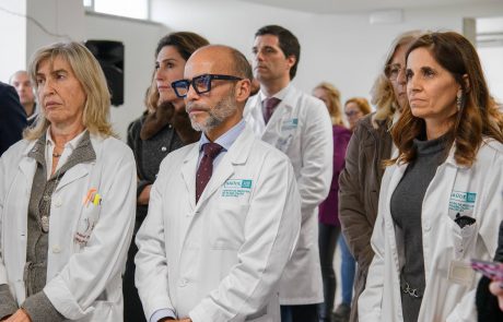 Provedor e membros da mesa na inauguração Piso 3 do Centro de Medicina de Reabilitação de Alcoitão