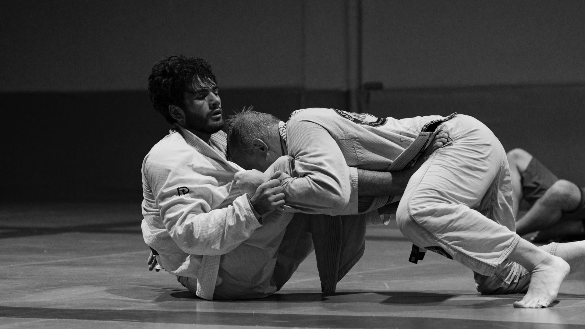 atletas de judo em ação