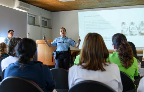 Membros do Departamento de Investigação Criminal da GNR explicam as várias vertentes da violência doméstica
