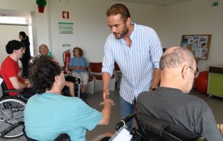 Frechaut com utentes do CMRA